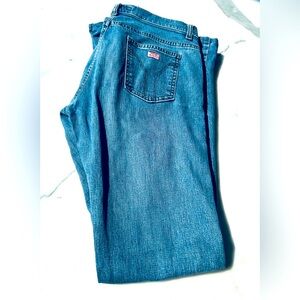 Miss Sixty faded denim flare bottom jeans. Size 28. In great condition.